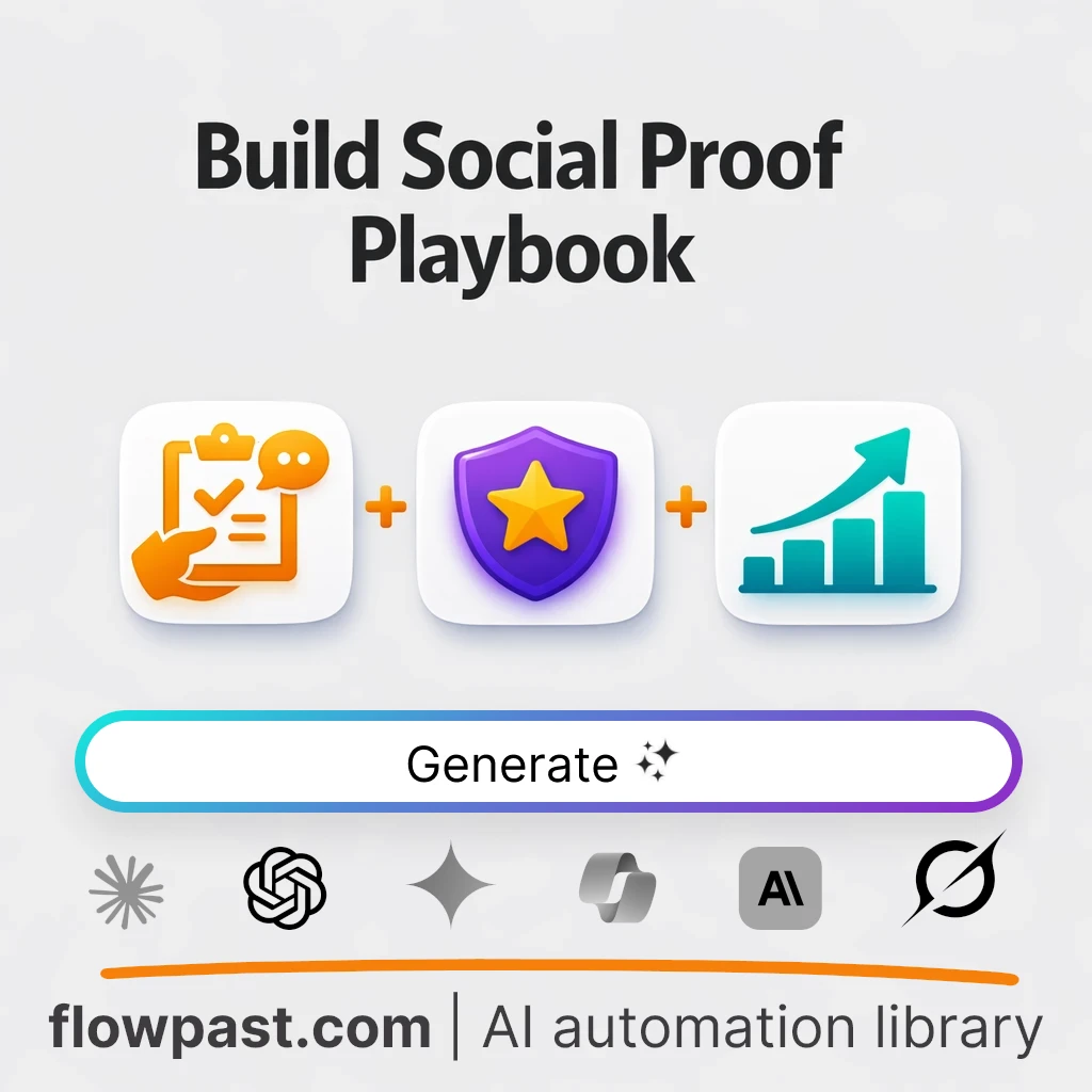 Build a Social Proof Playbook with this AI Prompt - AI prompt template