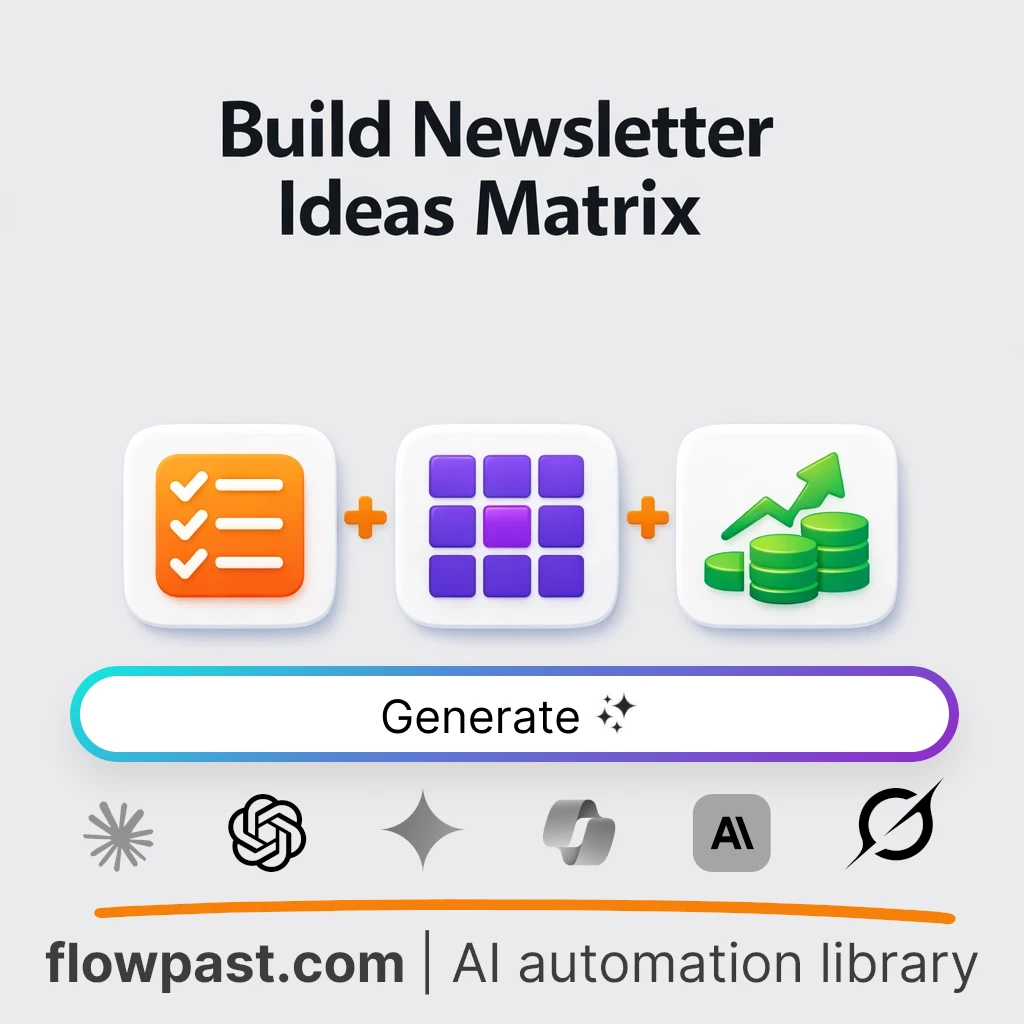 Build a Newsletter Content Matrix with this AI Prompt - AI prompt template
