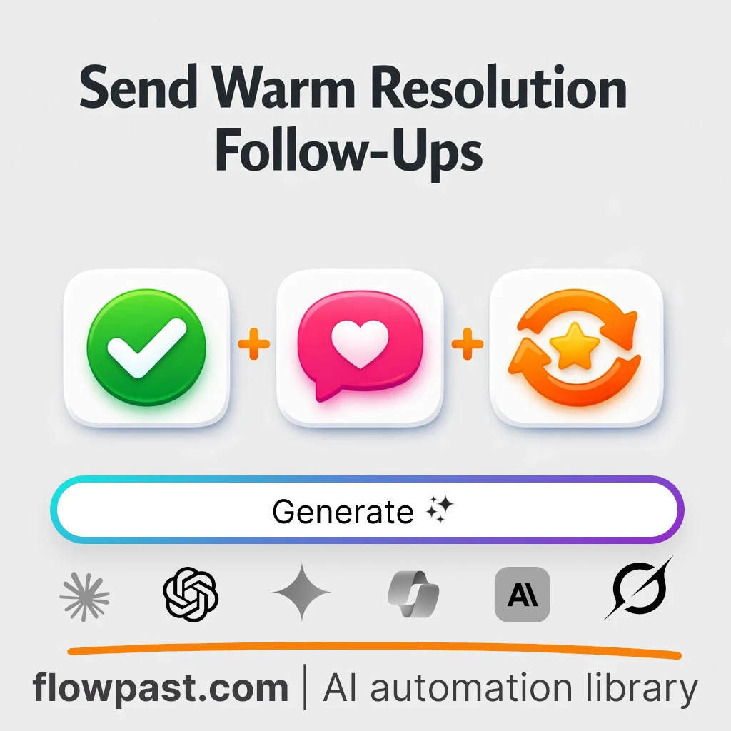 Write Post-Resolution Check-In Email AI Prompt - AI prompt template