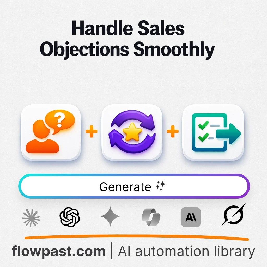 Handle Sales Objections with this AI Prompt - AI prompt template