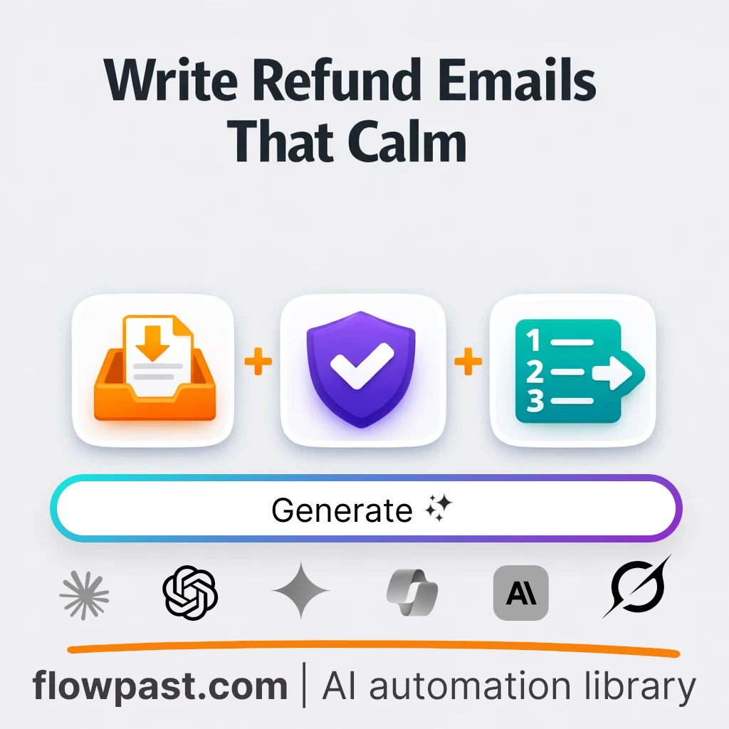 Write Refund Reply Email with this AI Prompt - AI prompt template