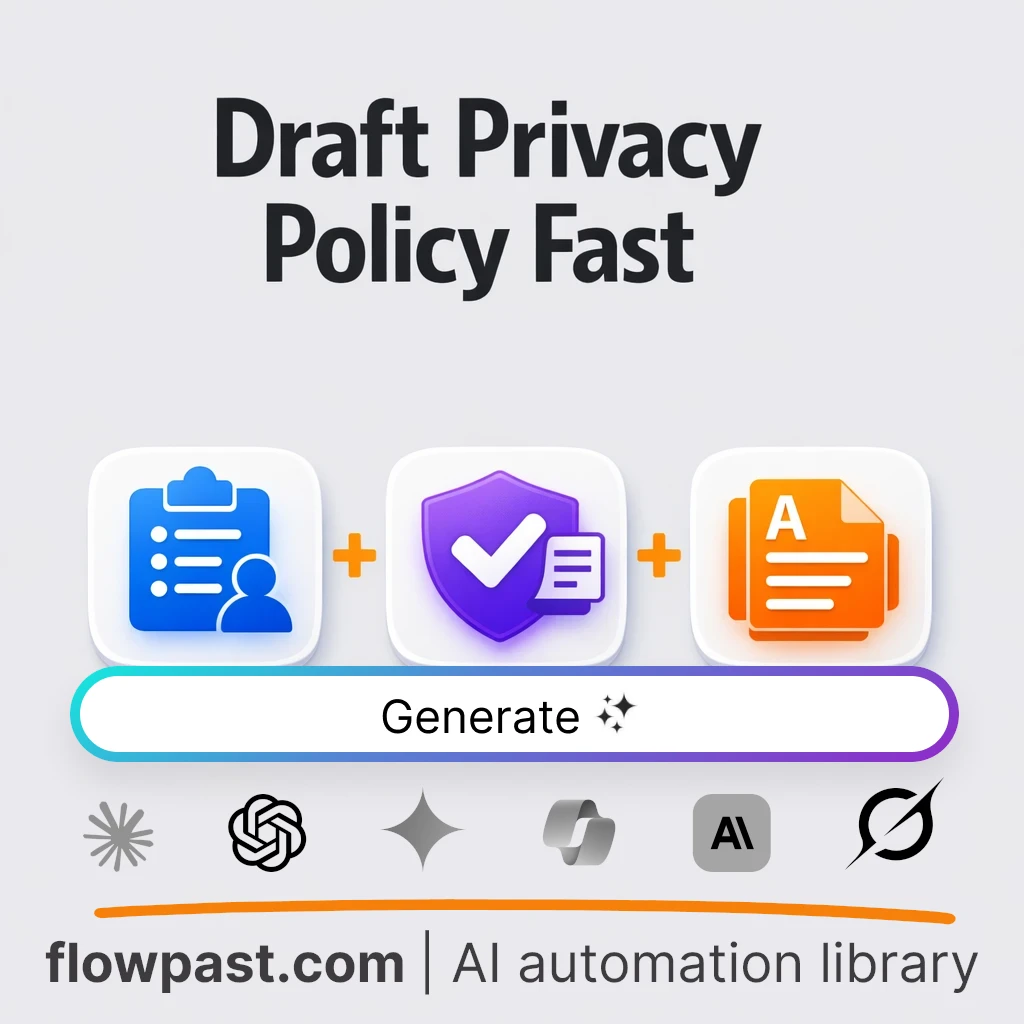 Draft a Business Privacy Policy with this AI Prompt - AI prompt template