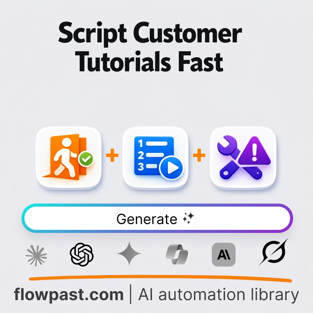 Create Customer Video Tutorial Scripts AI Prompt - AI prompt template