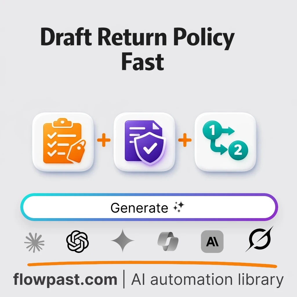 Create a Returns and Refund Policy with this AI Prompt - AI prompt template