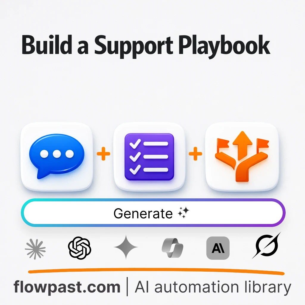 Build a Customer Support Playbook with this AI Prompt - AI prompt template
