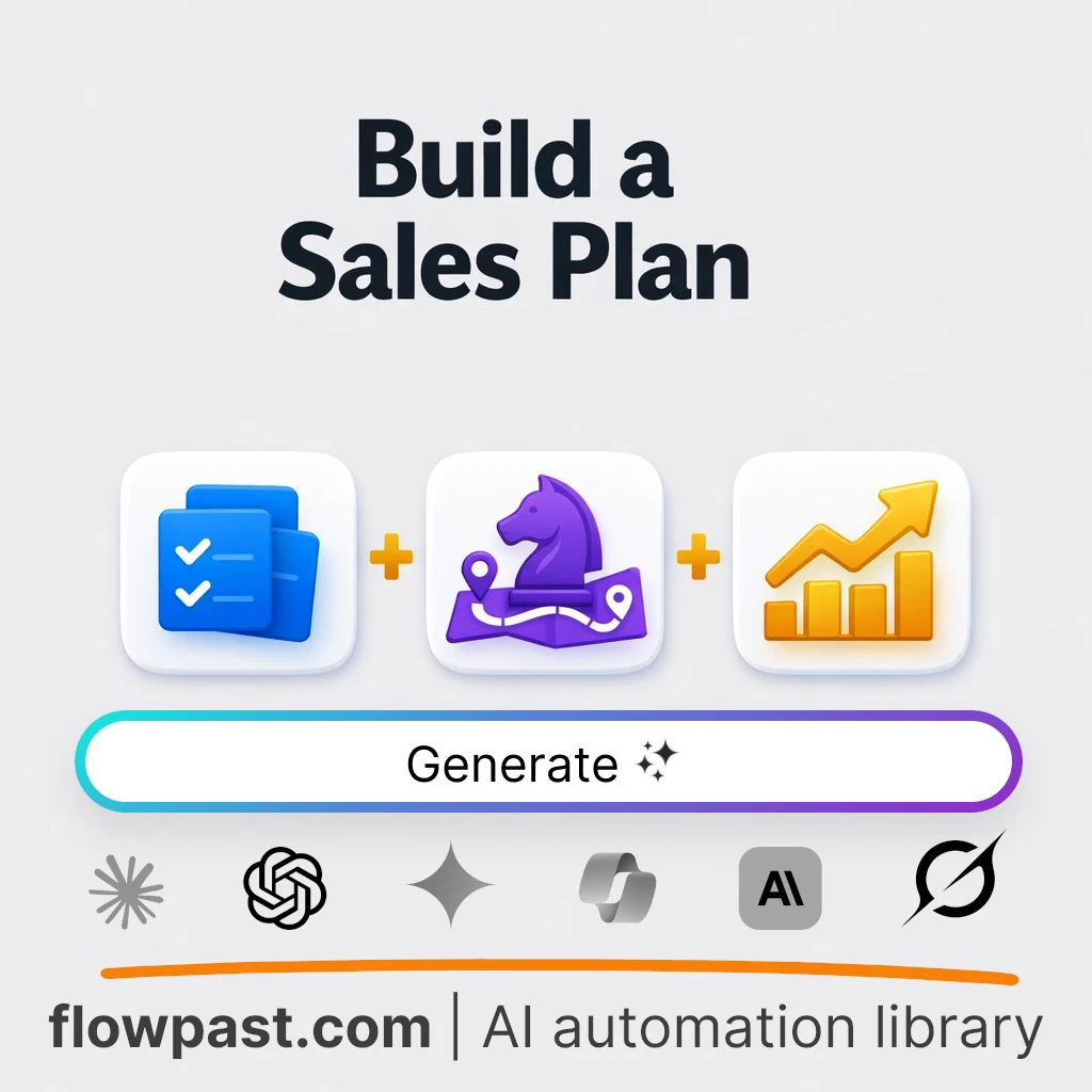 Build a Sales Strategy Plan with this AI Prompt - AI prompt template