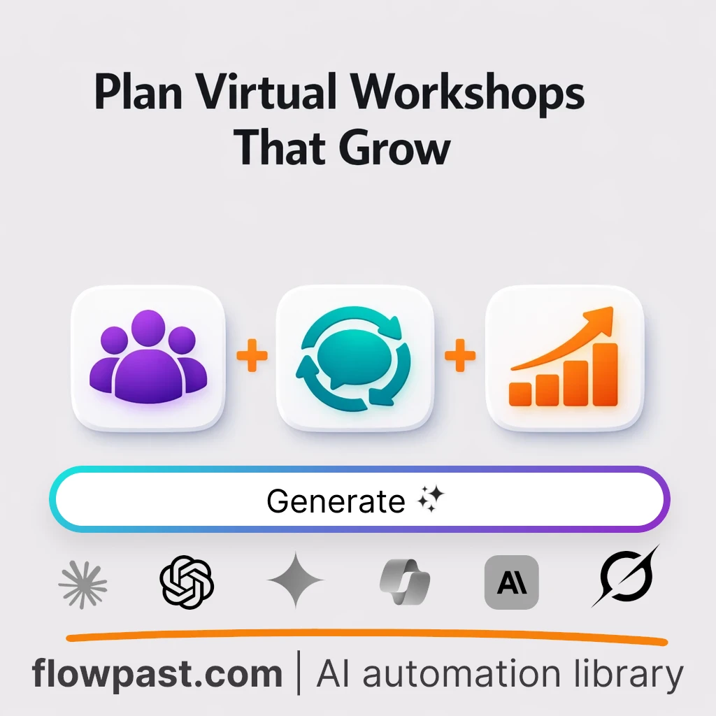 Create a Virtual Workshop Blueprint with this AI Prompt - AI prompt template