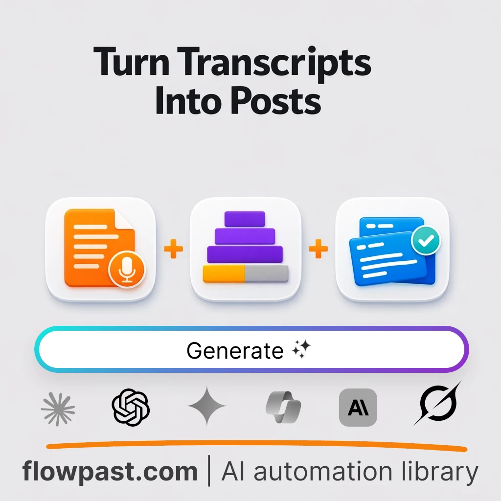 Write 10 Transcript-Based LinkedIn Posts AI Prompt - AI prompt template