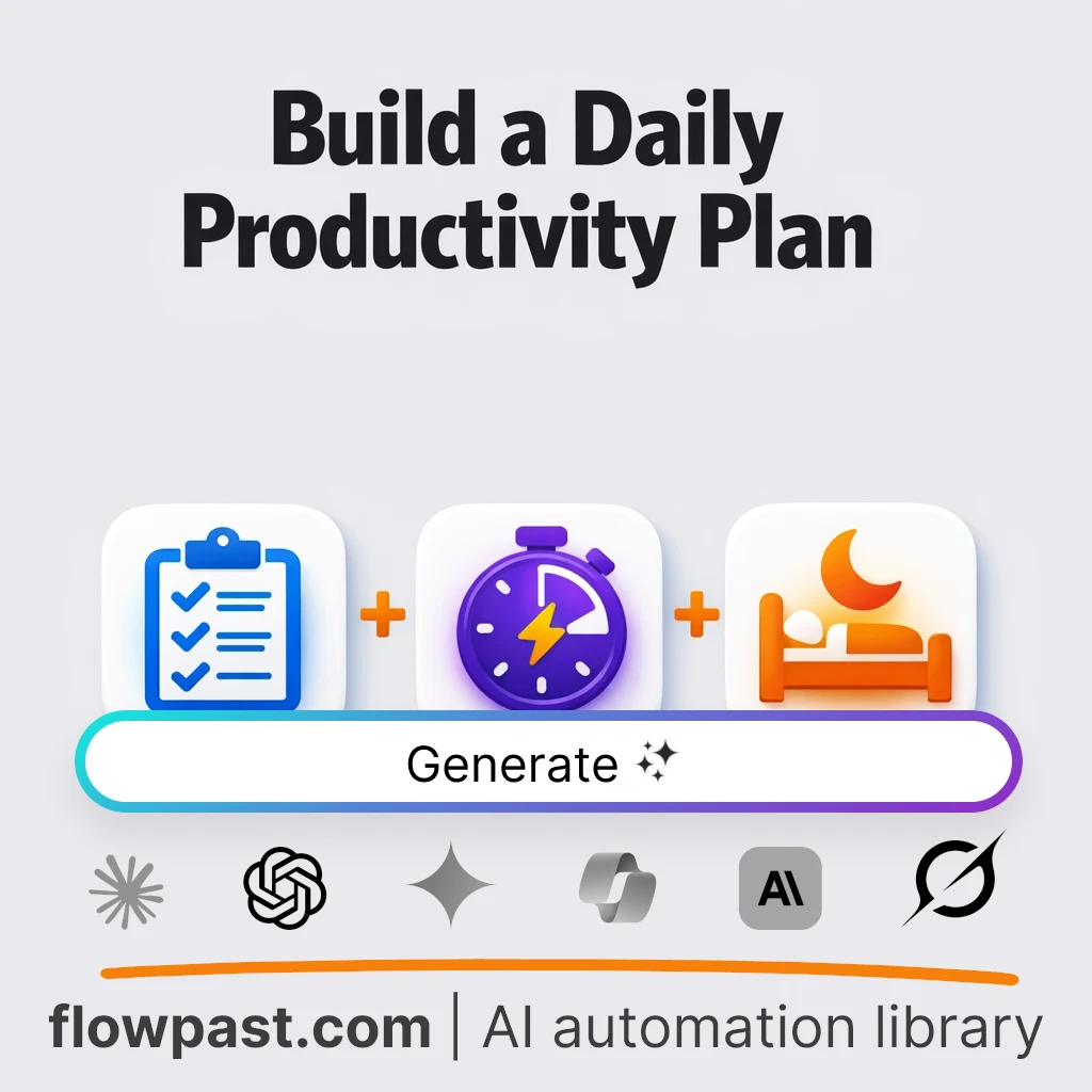 Build a Full-Day Productivity Blueprint AI Prompt - AI prompt template