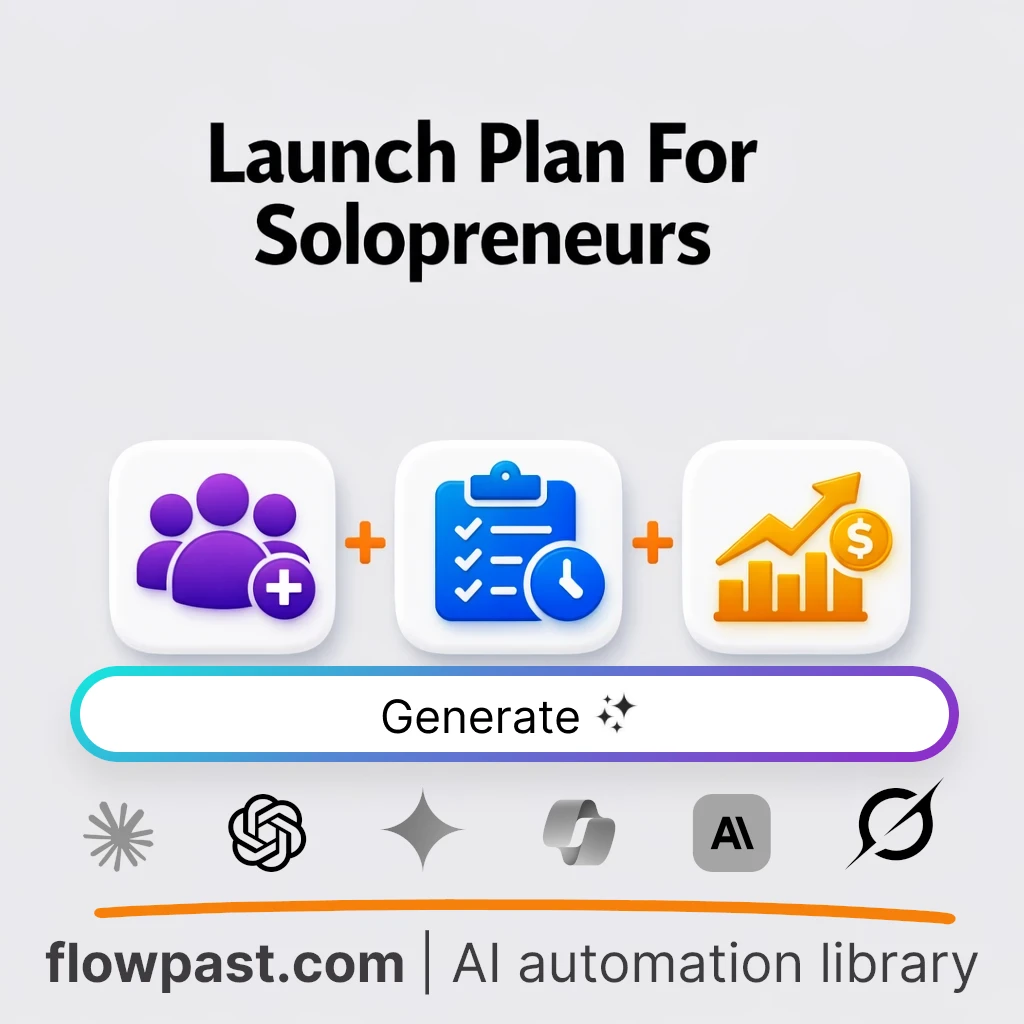 Create a Solo GTM Launch Plan with this AI Prompt - AI prompt template