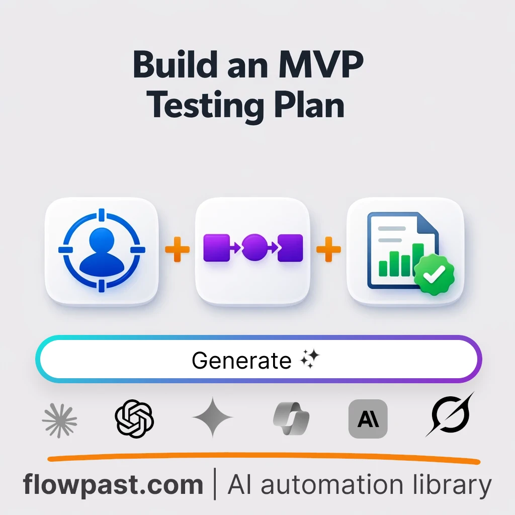 Build an MVP User Testing Blueprint with this AI Prompt - AI prompt template