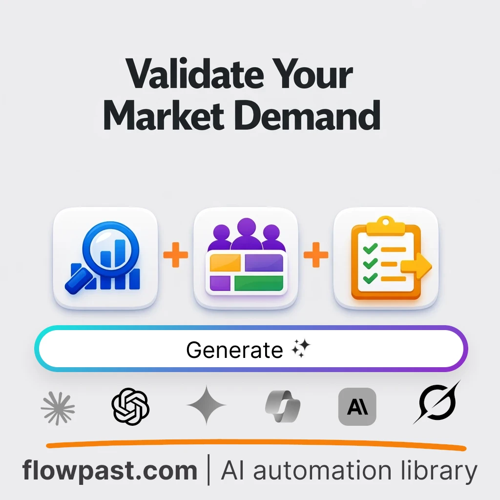Run Market Validation Assessment AI Prompt - AI prompt template