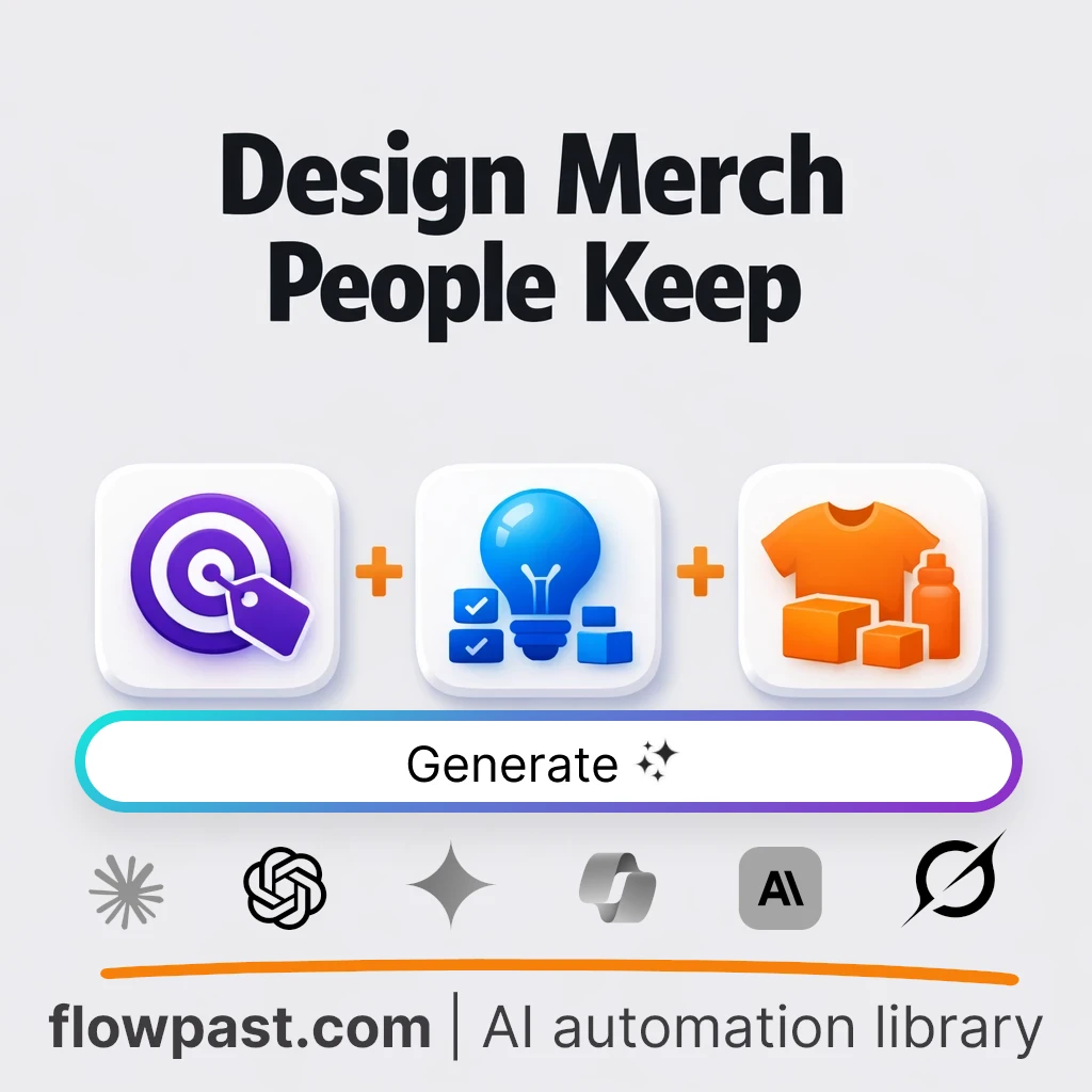 Design Branded Merchandise Concepts AI Prompt - AI prompt template