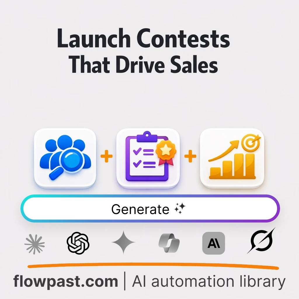 Build a Contest and Giveaway Blueprint with this AI Prompt - AI prompt template
