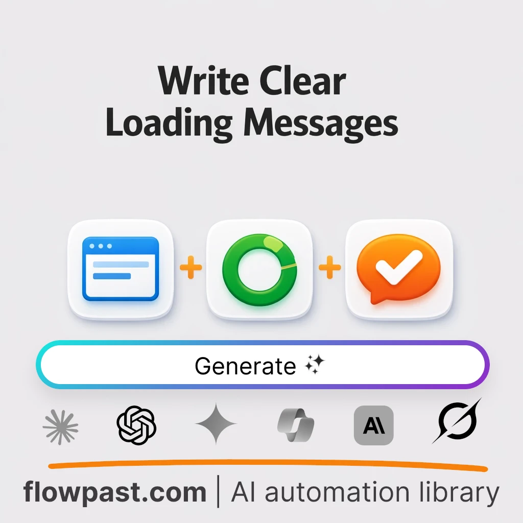 Write JavaScript Loading Microcopy with this AI Prompt - AI prompt template