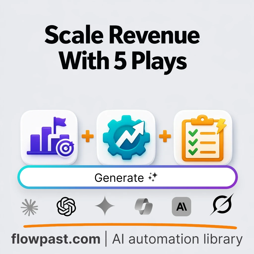 Generate Five Scaling Plays for Founders AI Prompt - AI prompt template