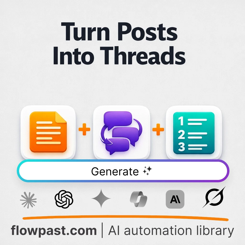 Turn Any Post Into an X Thread AI Prompt - AI prompt template