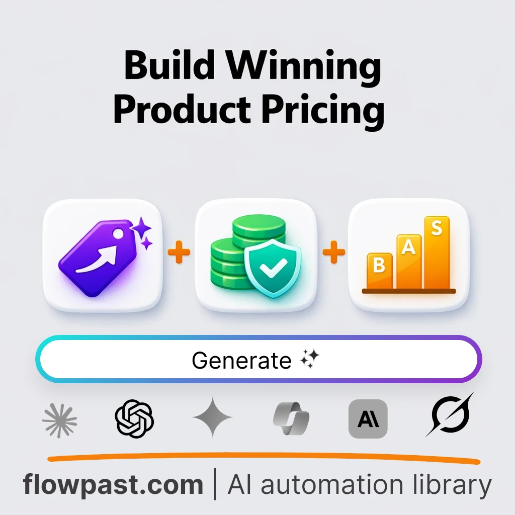 Design a Pricing Strategy with this AI Prompt - AI prompt template