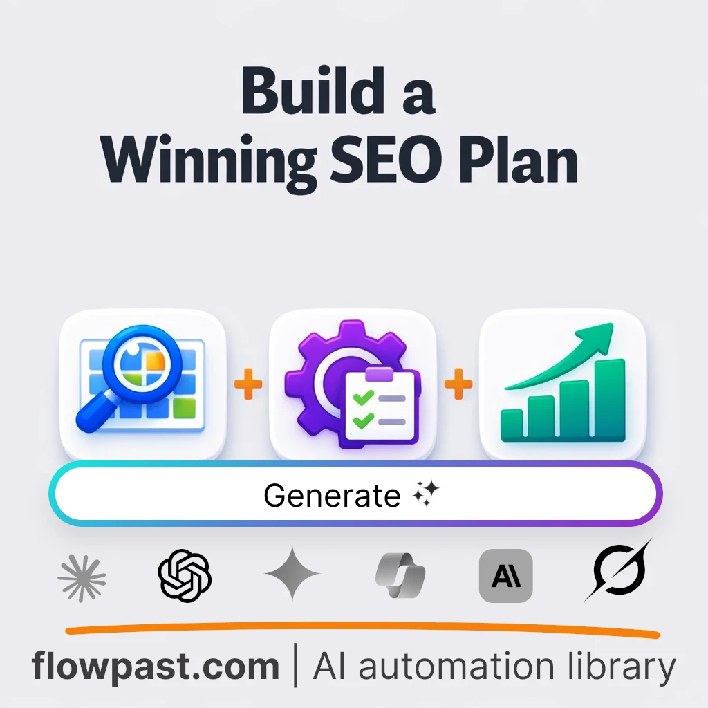 Build a Complete SEO Game Plan AI Prompt - AI prompt template