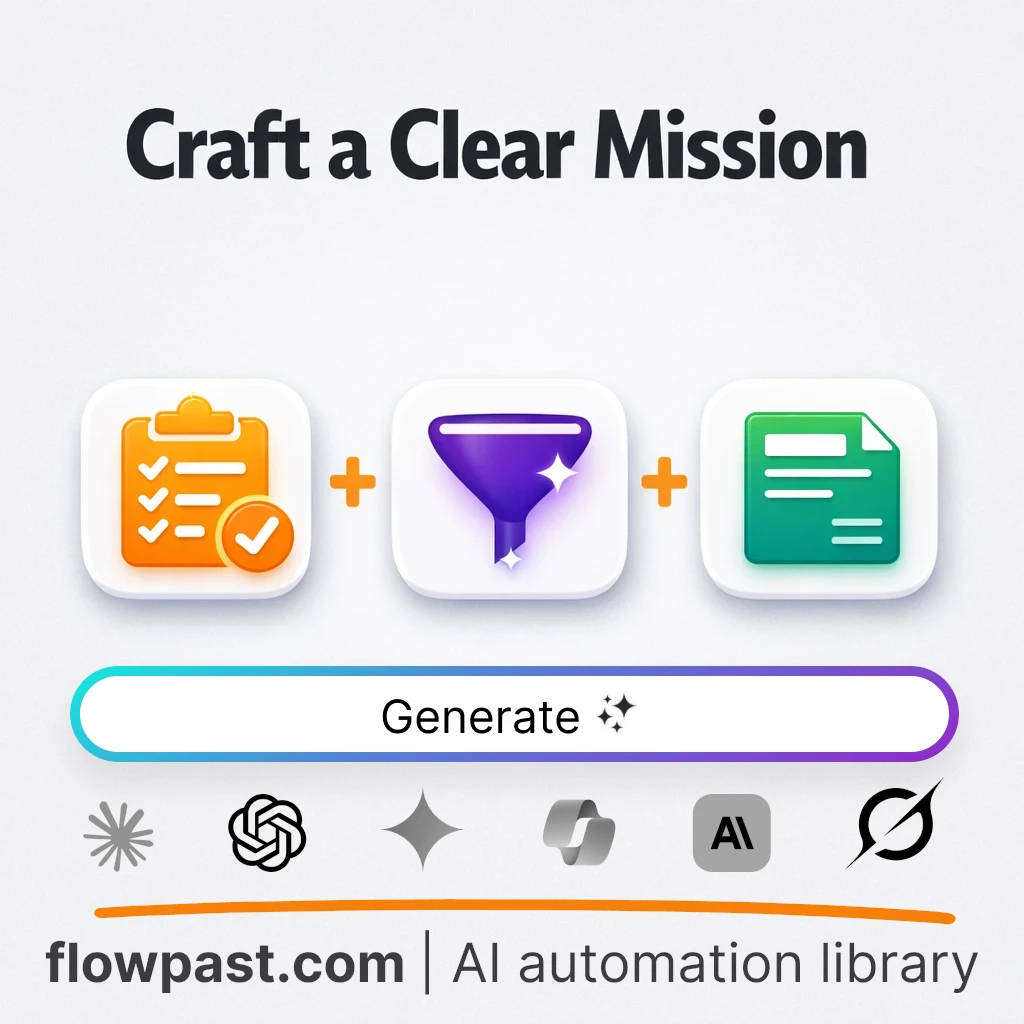AI Prompt to Write a Clear Business Mission Statement - AI prompt template