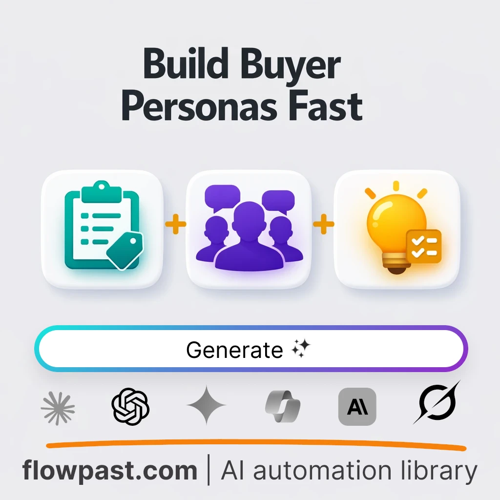 Create 3 Buyer Personas with this AI Prompt - AI prompt template