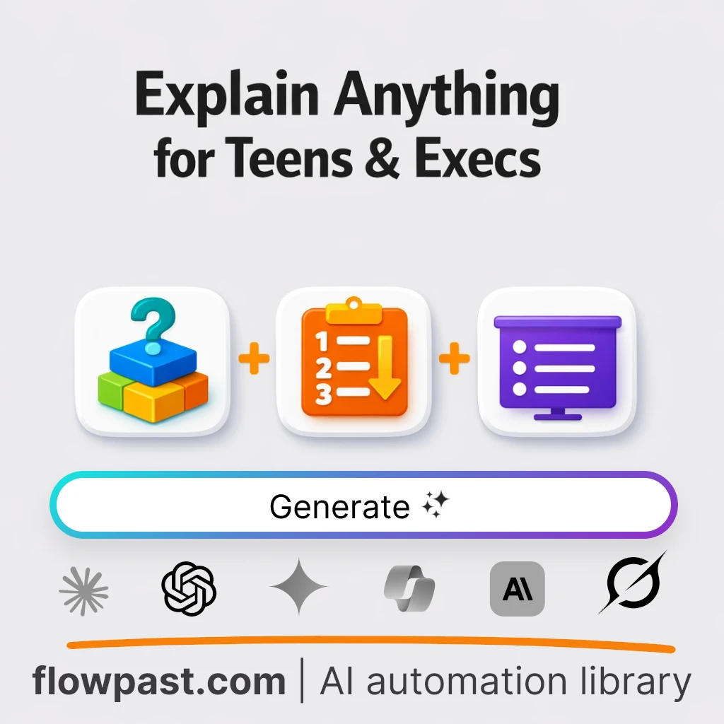 Explain Any Topic for Teens and Execs AI Prompt - AI prompt template