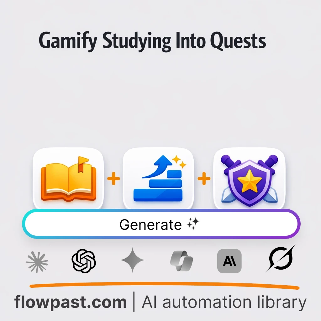 Build a Study Gamification System with this AI Prompt - AI prompt template