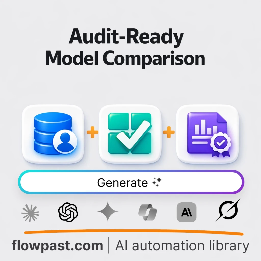 Audit-Grade Model Comparison AI Prompt - AI prompt template