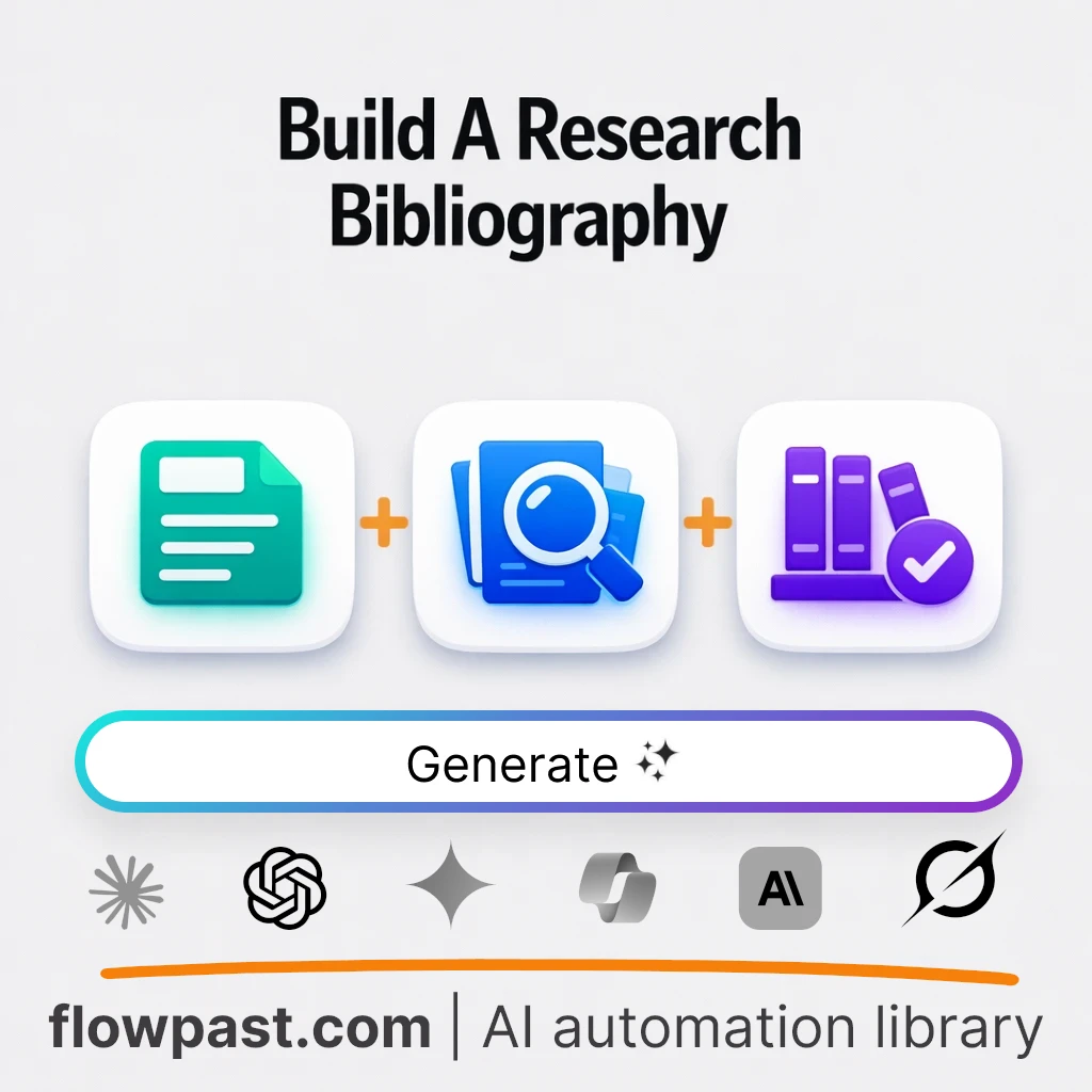 Create a Scholarly Bibliography AI Prompt - AI prompt template