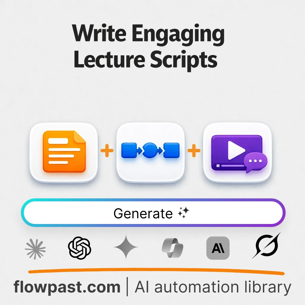 Create Lecture Video Scripts with this AI Prompt - AI prompt template