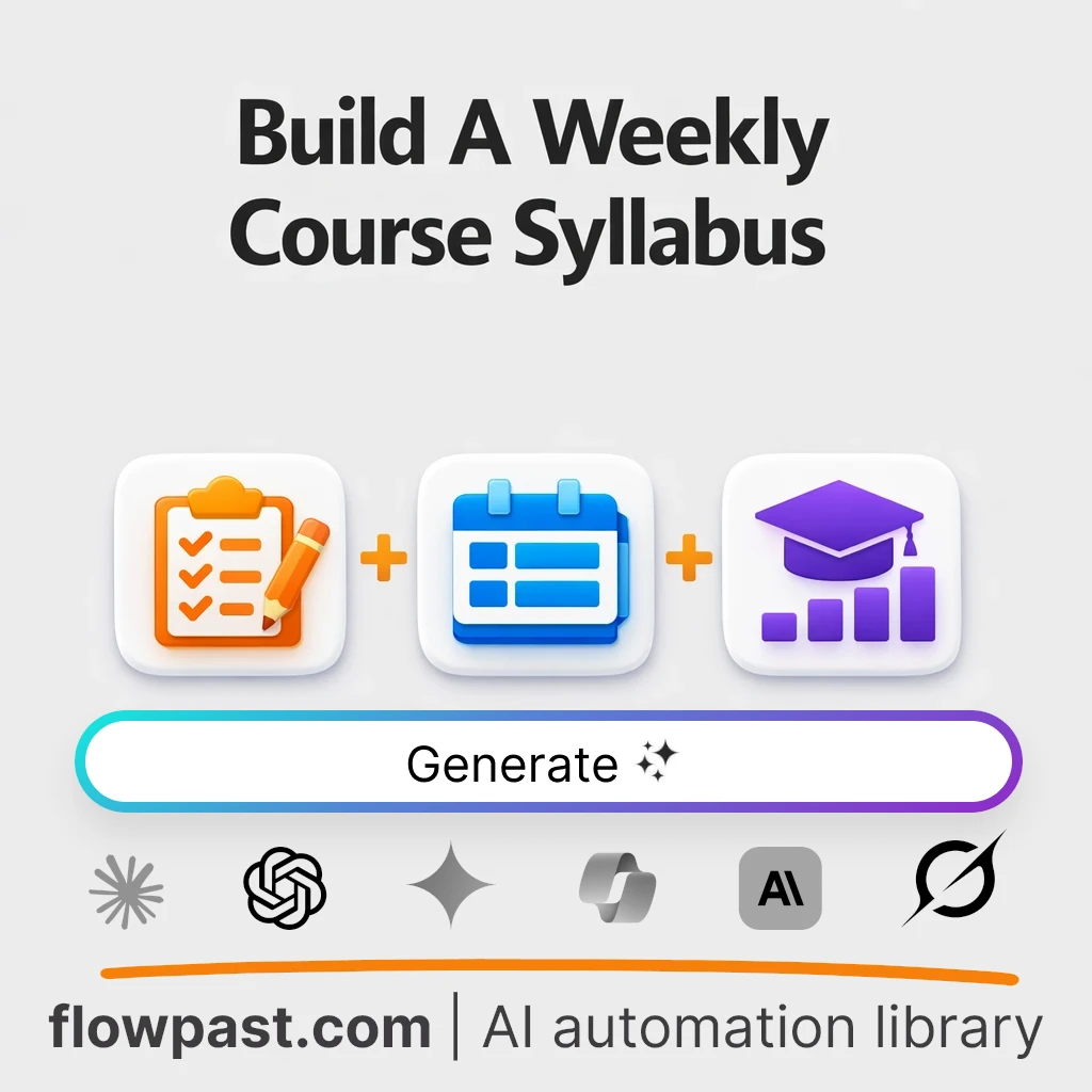Build a Week-by-Week Course Syllabus with this AI Prompt - AI prompt template