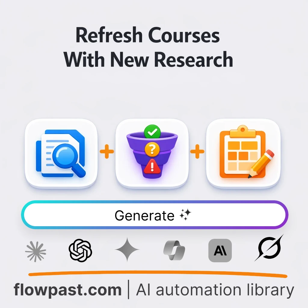 Create Course Update Briefings with this AI Prompt - AI prompt template