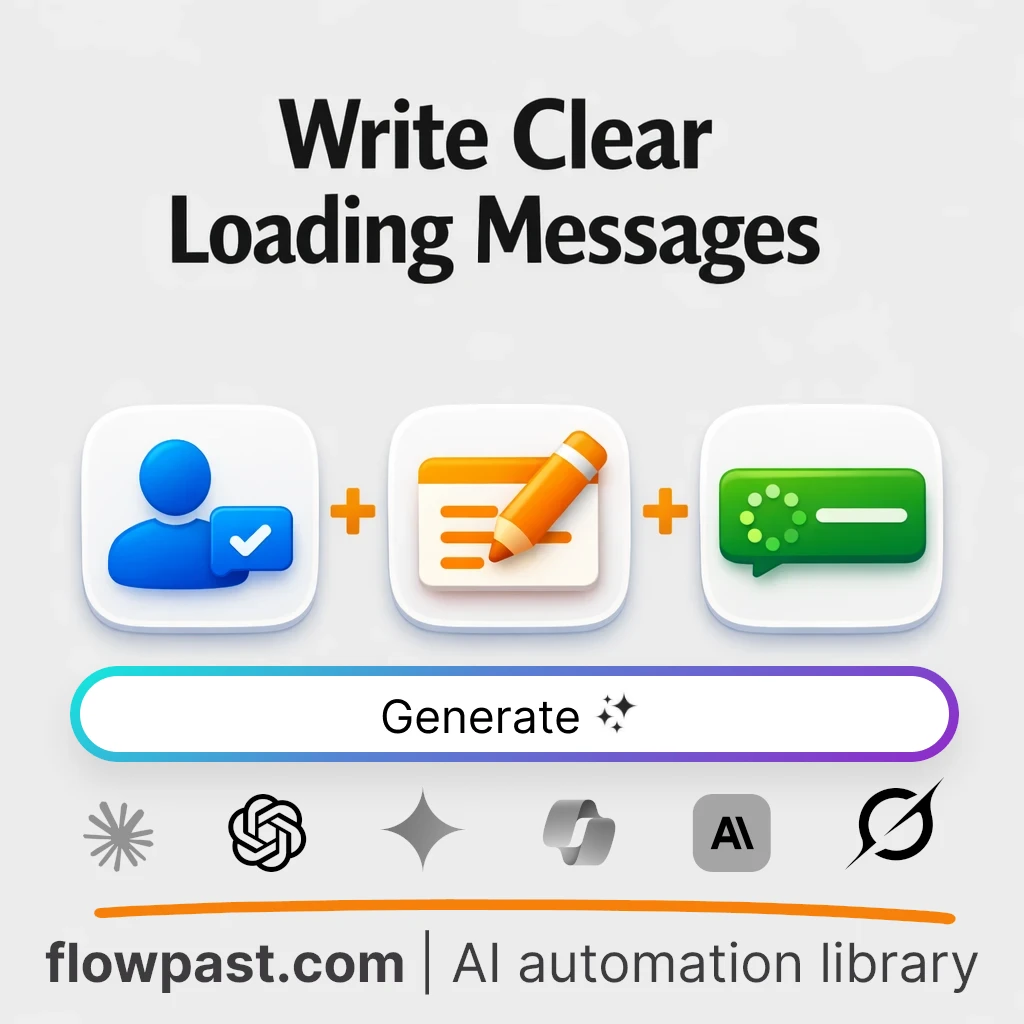 Write a JavaScript Loading Message with this AI Prompt - AI prompt template