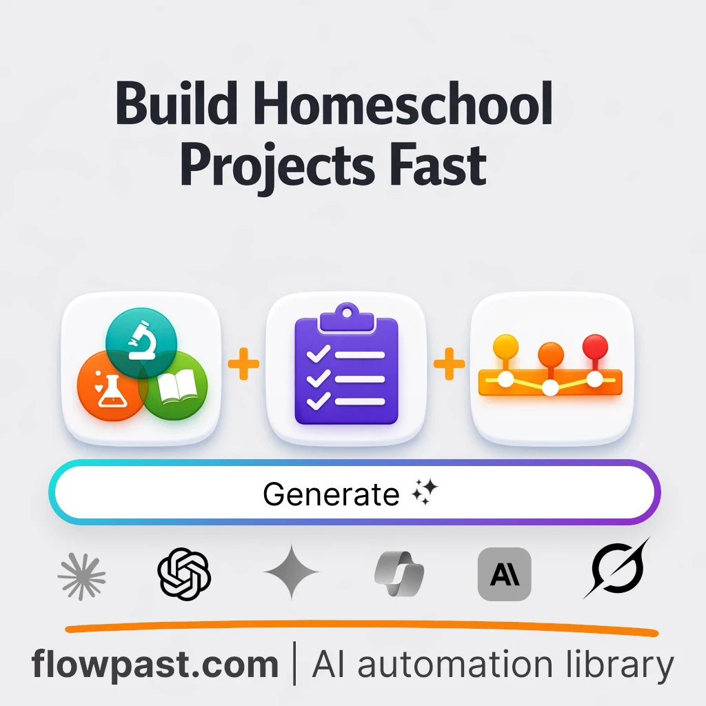 Plan Multisubject Homeschool Projects AI Prompt - AI prompt template