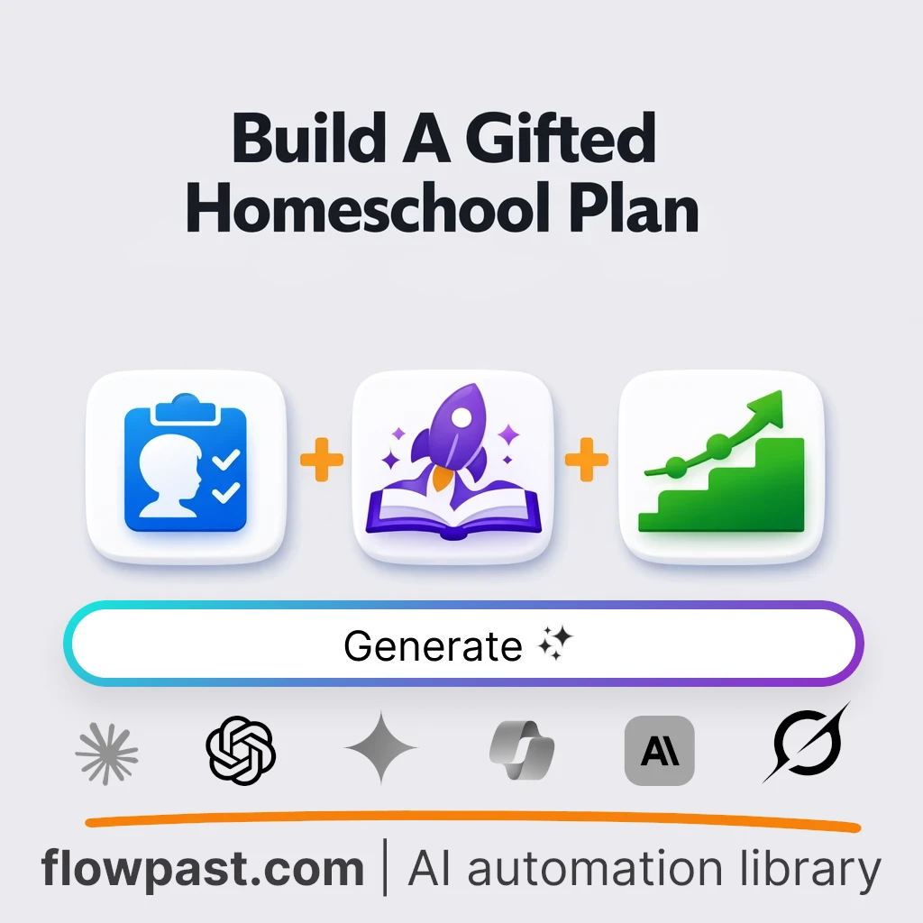 Build a Gifted Homeschool Blueprint with this AI Prompt - AI prompt template