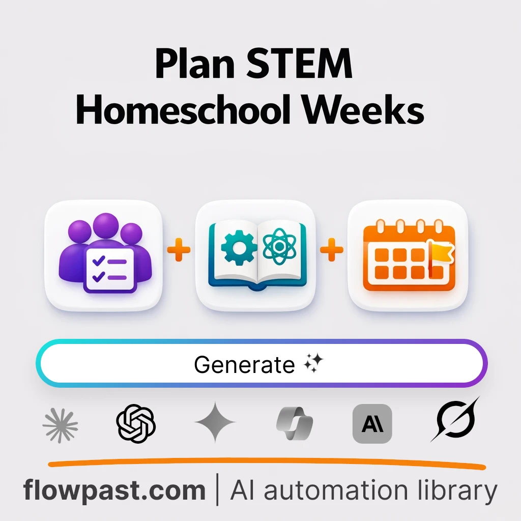 Build a Homeschool STEM Plan with this AI Prompt - AI prompt template