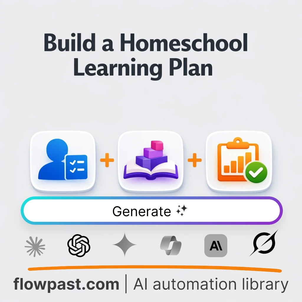 Build a Homeschool Learning Plan with this AI Prompt - AI prompt template