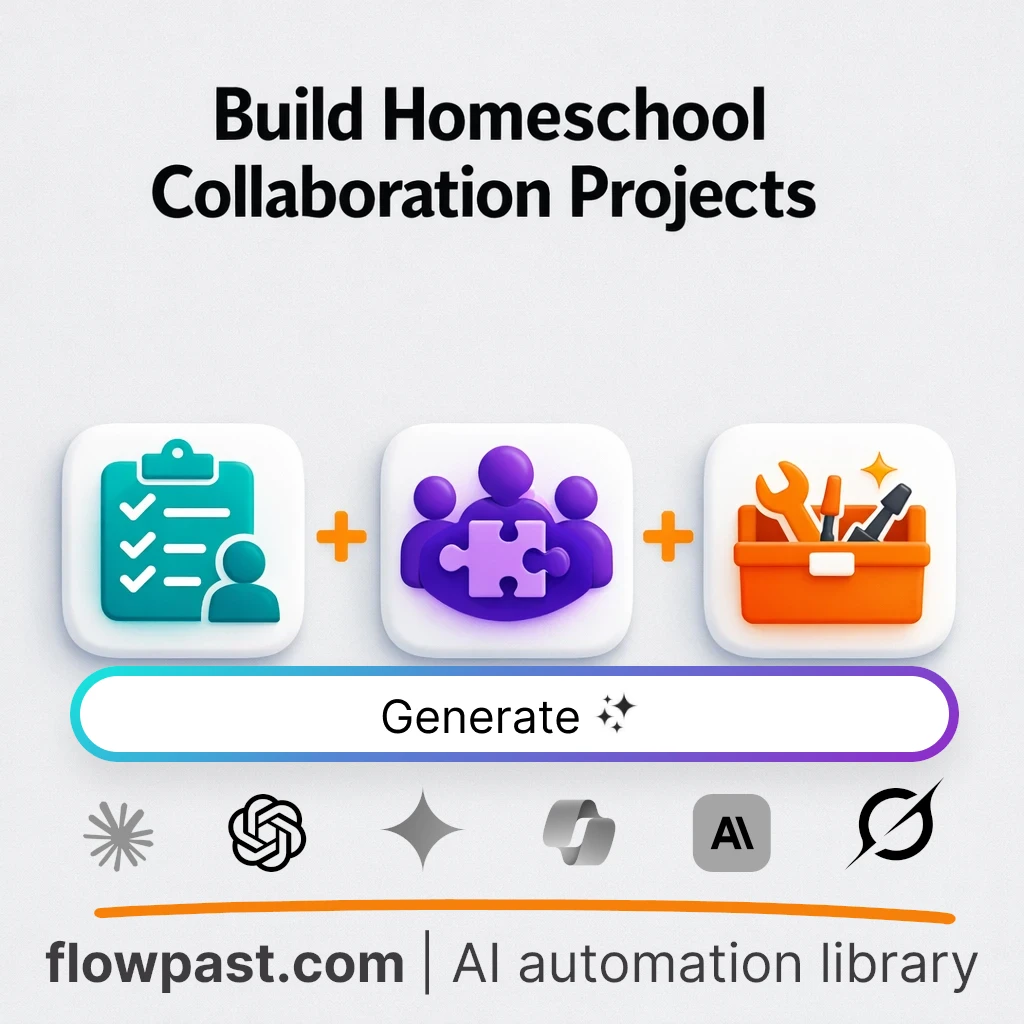 Build Homeschool Collaboration Projects with this AI Prompt - AI prompt template