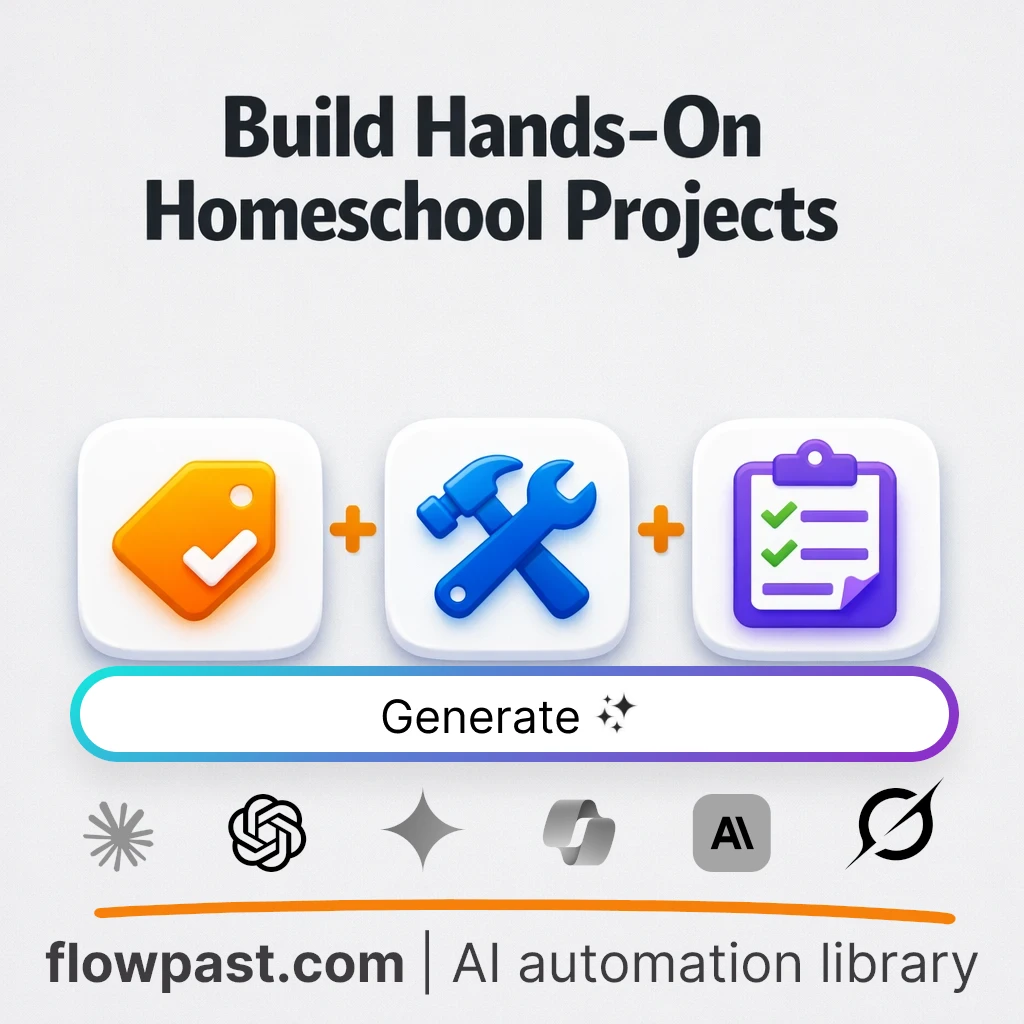 Create Homeschool Project Plans with this AI Prompt - AI prompt template