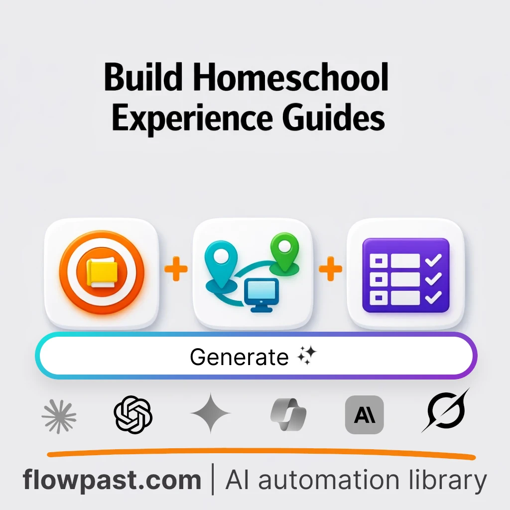 Build Homeschool Experience Plans AI Prompt - AI prompt template