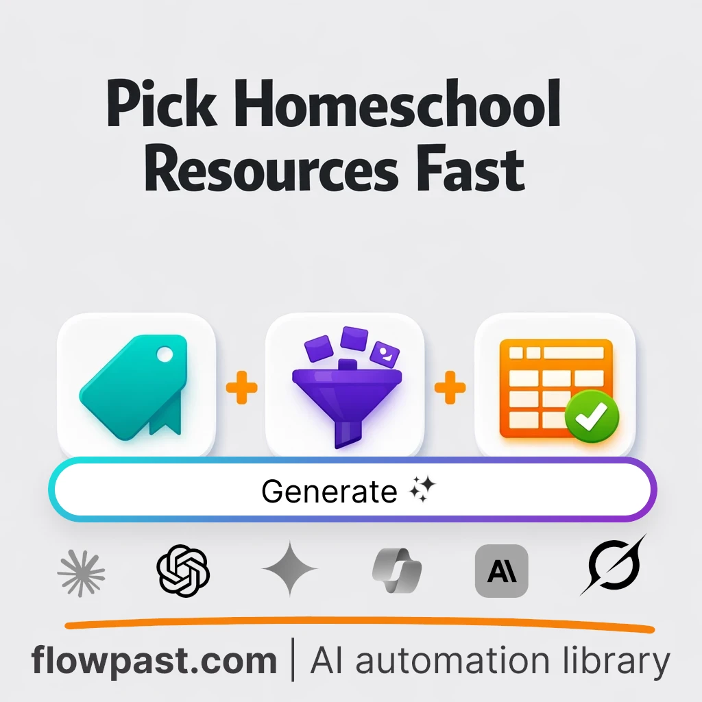 Build Homeschool Resource Shortlists with this AI Prompt - AI prompt template