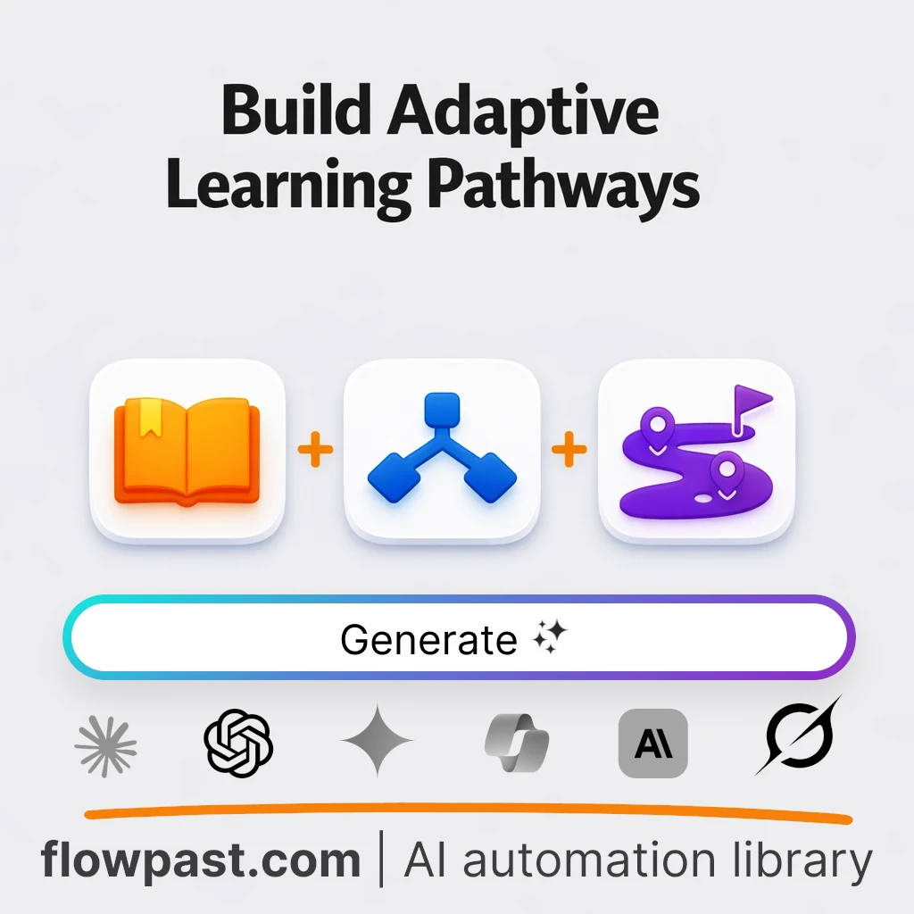 Build Adaptive Learning Pathways Flowchart AI Prompt - AI prompt template