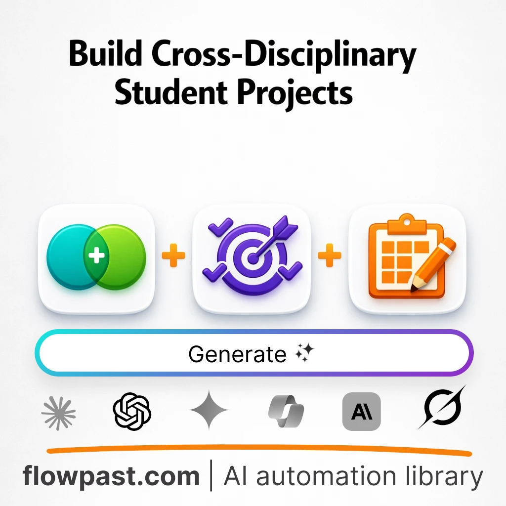 Create Cross-Curricular Project Sets AI Prompt - AI prompt template