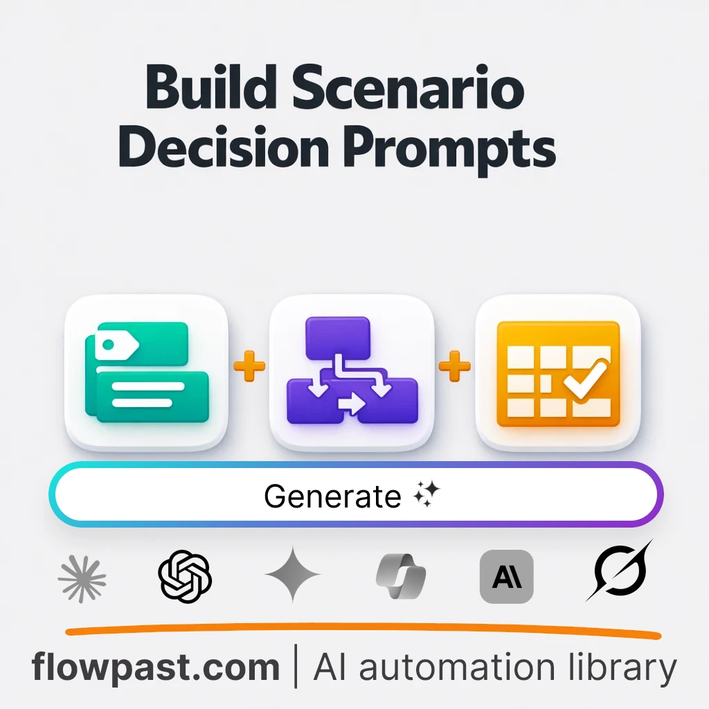 Build a Scenario Planning Master AI Prompt - AI prompt template