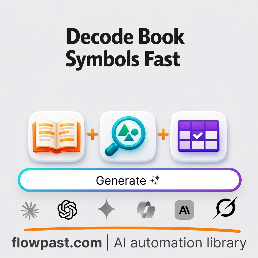Analyze Book Symbols in a Markdown Table AI Prompt - AI prompt template