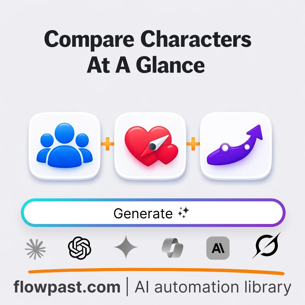 Create Major Character Breakdown Table AI Prompt - AI prompt template