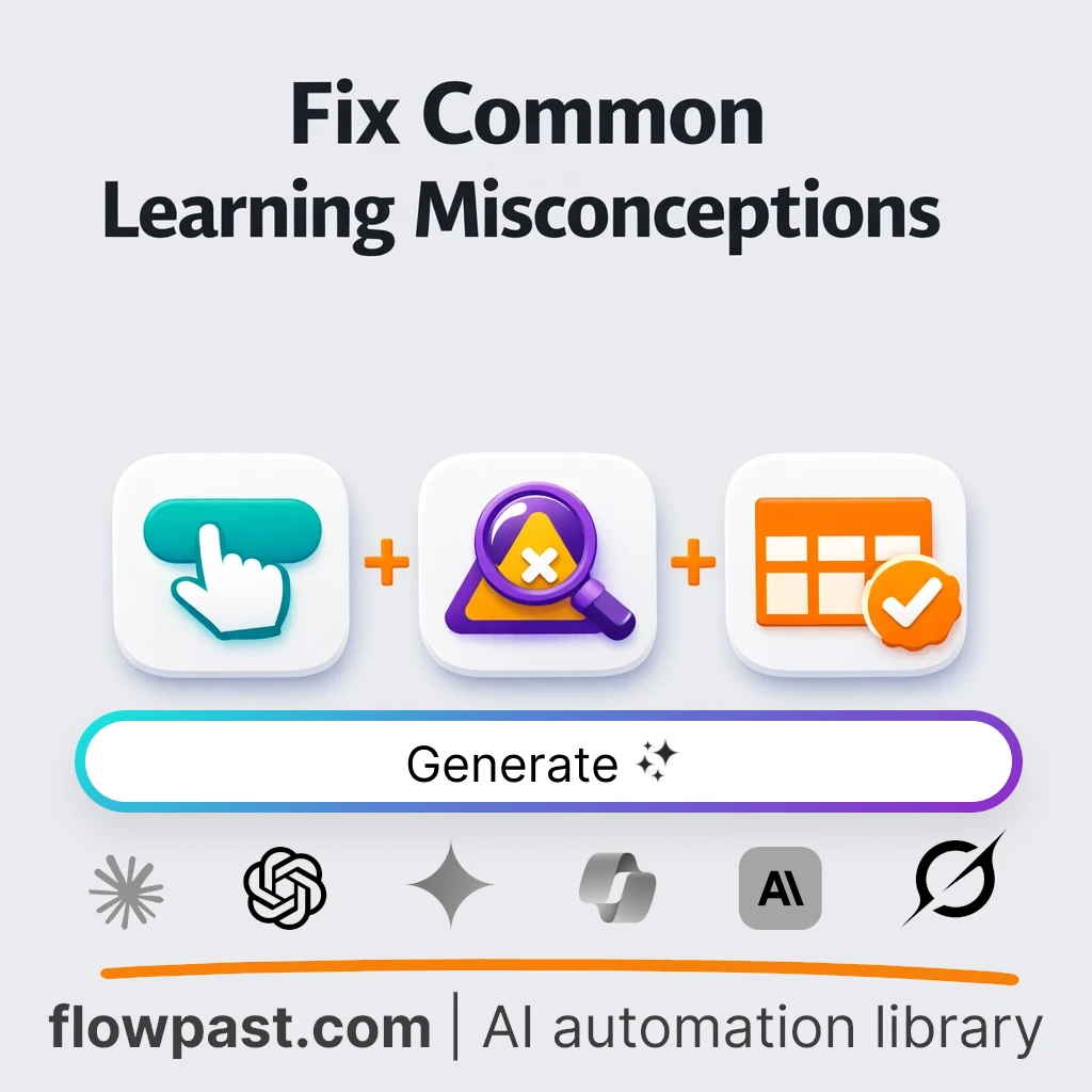Fix Common Misconceptions AI Prompt - AI prompt template