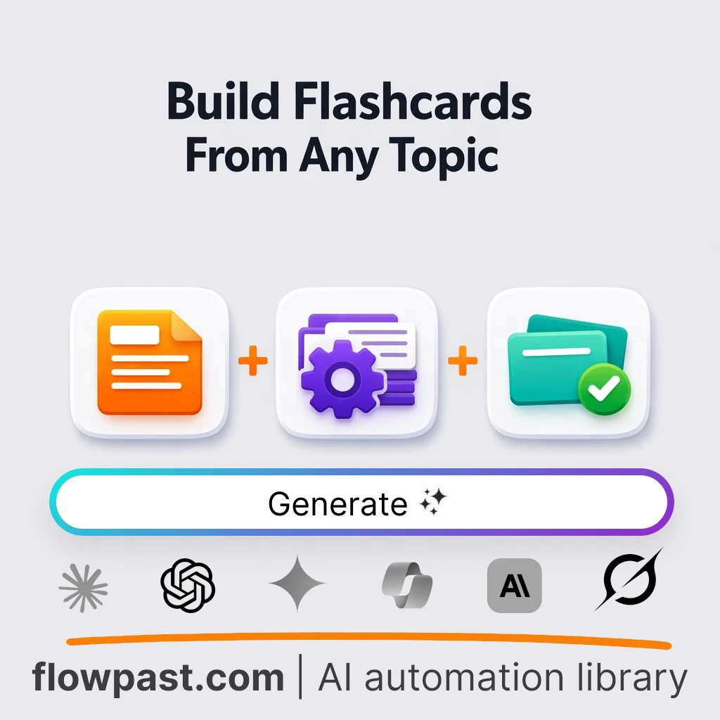 Create Study Flashcards with this AI Prompt - AI prompt template