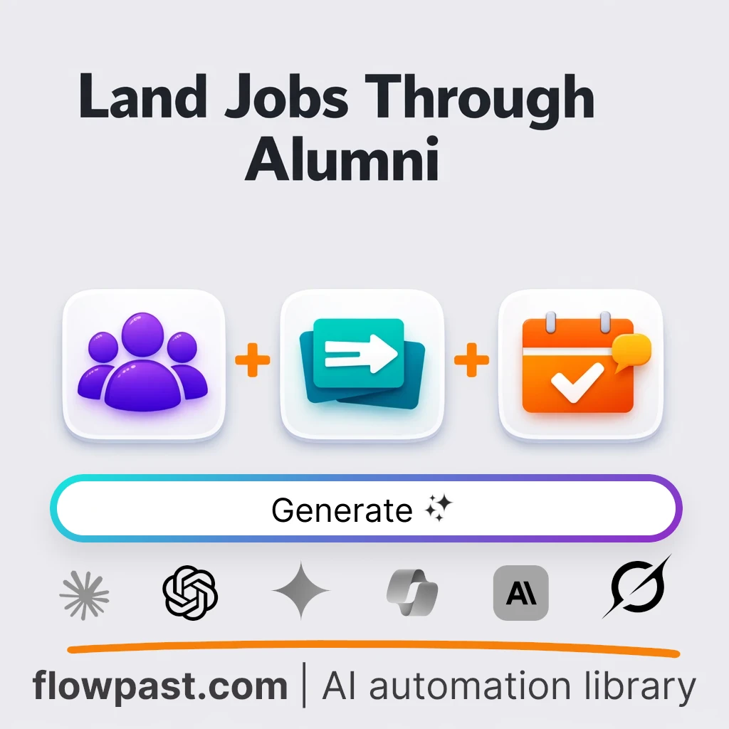 Build an Alumni Job Search Playbook AI Prompt - AI prompt template
