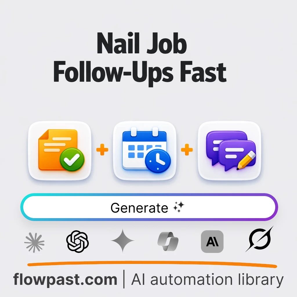 Create a Job Search Follow-Up Playbook with this AI Prompt - AI prompt template
